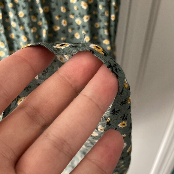 Green Floral Dress - Picture 3 of 4